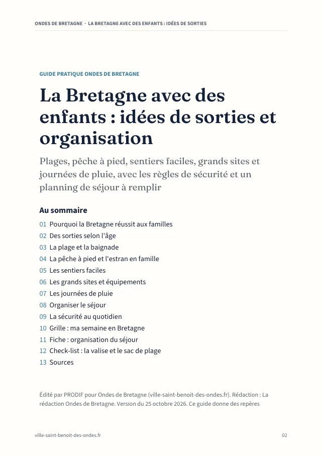 Aperçu de la page 2 de l'ebook La Bretagne avec des enfants : idées de sorties et organisation