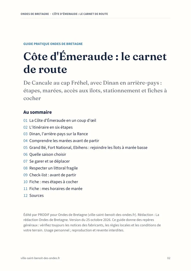 Aperçu de la page 2 de l'ebook Côte d'Émeraude : le carnet de route