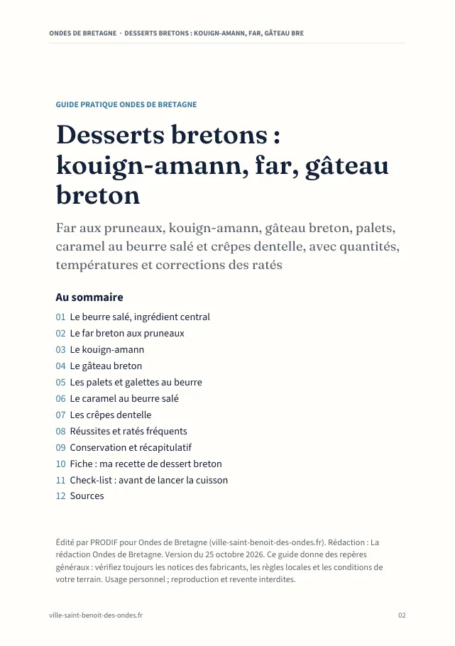 Aperçu de la page 2 de l'ebook Desserts bretons : kouign-amann, far, gâteau breton
