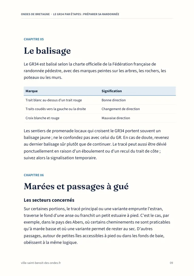 Aperçu de la page 9 de l'ebook Le GR34 par étapes : préparer sa randonnée
