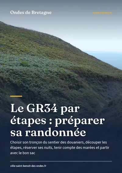 Couverture de l'ebook Le GR34 par étapes : préparer sa randonnée
