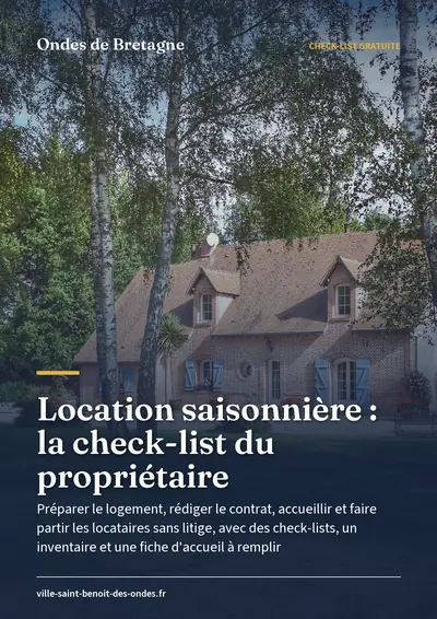 Couverture de l'ebook Location saisonnière : la check-list du propriétaire
