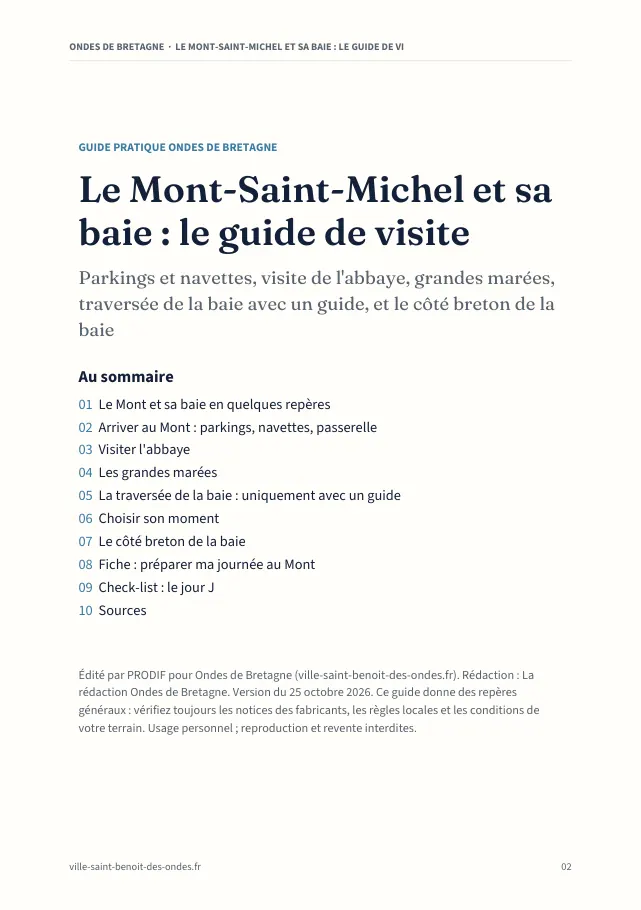 Aperçu de la page 2 de l'ebook Le Mont-Saint-Michel et sa baie : le guide de visite
