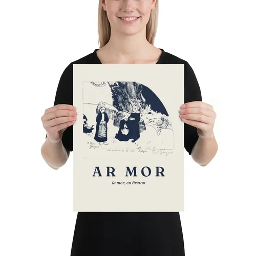 Affiche Ar mor, d'après Gauguin