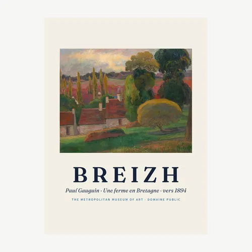 Affiche Breizh, d'après Gauguin
