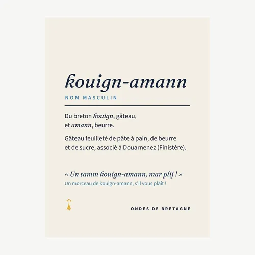 Affiche Kouign-amann