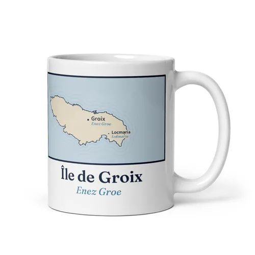 Mug carte de l'île de Groix