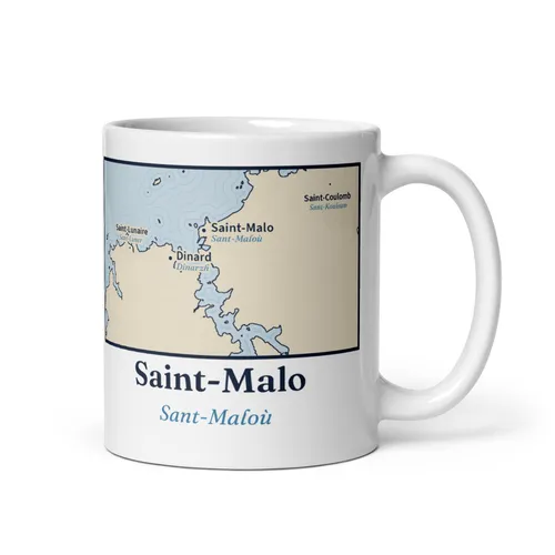 Mug carte de Saint-Malo