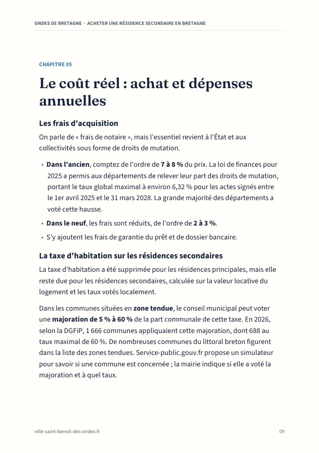 Aperçu de la page 9 de l'ebook Acheter une résidence secondaire en Bretagne